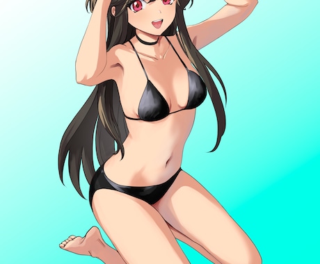 美少女他キャラクターイラスト（全身可能）描きます イメージ1