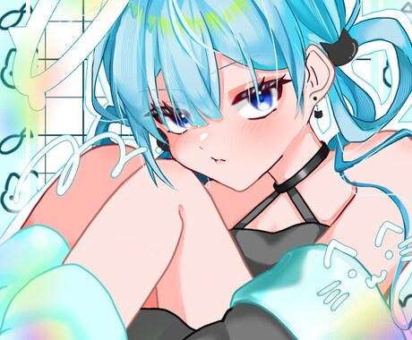 歌ってみた動画MVなど！可愛いイラスト描きます アイコンにも！商用利用可能！可愛いイラスト描きます！最短７日 イメージ2