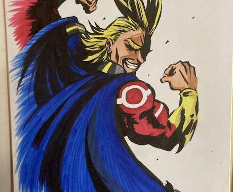 色紙にご希望のキャラクターを描きます コピックで色紙に鮮やかに仕上げます。 イメージ2