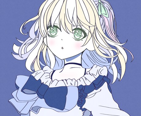 お目が可愛いアイコン制作致します 可愛い女の子イラスト制作します！ イメージ2