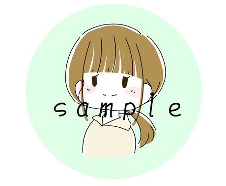 最短即日可愛いらしい♪SNS用アイコン描きます あなただけの可愛いアイコンでSNSやってみませんか？ イメージ2