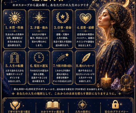 星が導く人生のシナリオ ～転機と使命を読み解きます ☆星の人生設計図リーディング☆彡 イメージ2