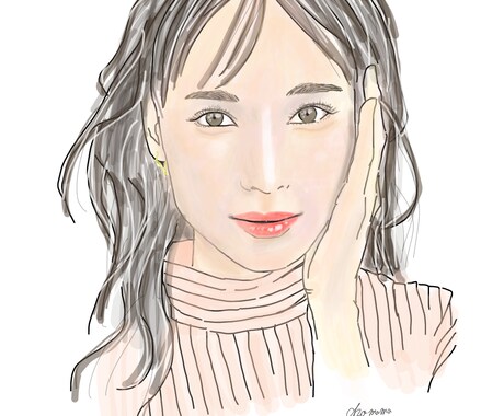 似顔絵お描き致します お好きな画像から鮮明系カラフル画似顔絵お描き致します!! イメージ1