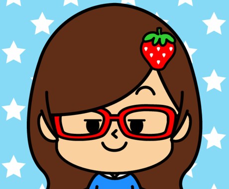 キュートな似顔絵描きます シンプルでキュートな似顔絵描きますアイコン作成 イメージ1