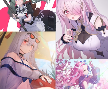 商用可◎こだわりを叶えたイラスト制作します 配信、MV、壁紙、グッズ化等多用途に対応します◎ イメージ1