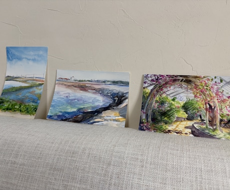 水彩画とアクリル画描きます 現在無職が迅速な対応。綺麗で、心動く絵を。 イメージ2