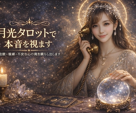 恋愛のお悩みをやさしくお聴きし、本音を読み解きます ひとりで抱えなくていい恋があります✨ イメージ1