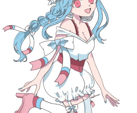 世界に一つの可愛い女の子の立ち絵描きます 柔らかい線であなただけのオリジナルキャラクターを！ イメージ2