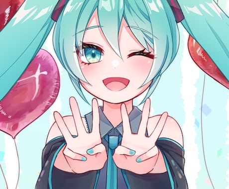 可愛いアイコンイラストお描きします シンプルで透明感のある作画です イメージ2