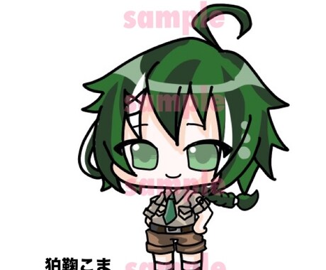 配信用可愛いミニキャラの一枚イラスト描きます 配信やアイコンなどで使用できるミニキャラのイラスト描きます！ イメージ2