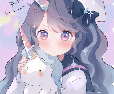 ふわふわ可愛いイラスト描きます ♡ふわふわ可愛い女の子が得意です♡ イメージ1