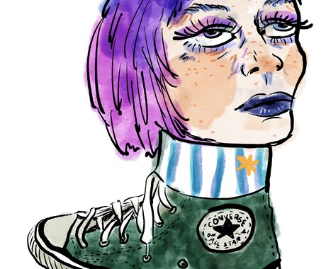 あなたの似顔絵ニュアンスで描きます ヘンテコな世界観であなたを表現します イメージ2