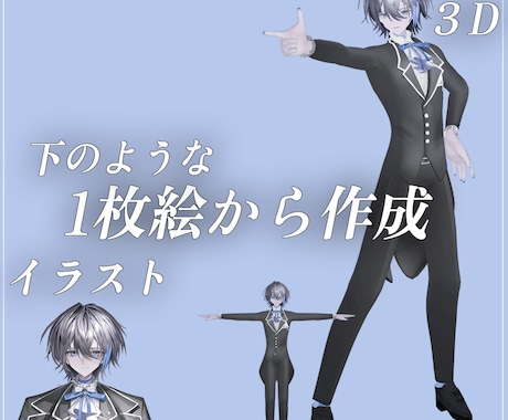 Vtuberの3D化サポートします イラストからVtuberの3Dモデリングを行います！ イメージ2