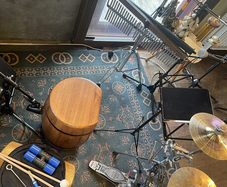 パーカッション録音、レコーディングします 現役ミュージシャンがコンガやカホン等宅録承ります！ イメージ2