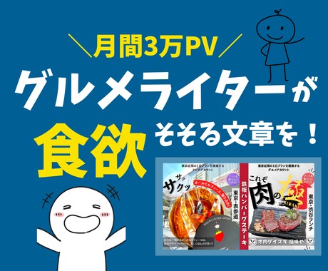 プロのグルメライターが食欲そそる文章を作成します 飲食店やお取り寄せグルメのPR文を執筆！ イメージ1