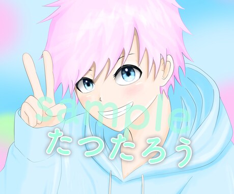 SNS向けアイコン、ヘッダー等制作いたします オリジナルのイラストを一緒に作って人気者になろう☀︎ イメージ2