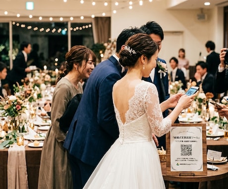 結婚式写真回収アプリ構築！アプリ不要で収集します QR読取でGoogleドライブへ写真を高画質自動保存 イメージ1