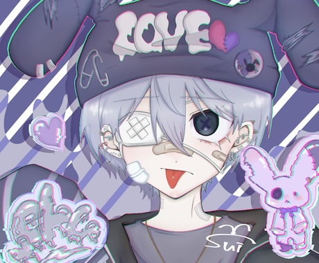 可愛くてキャッチーな絵柄で描きます お望みにあったイラストを提供いたします！ イメージ1