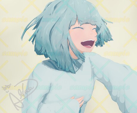 綺麗な”ブラシ塗り”の一枚絵を描きます Youtube、Vtuber、歌い手など活動している方に！ イメージ2