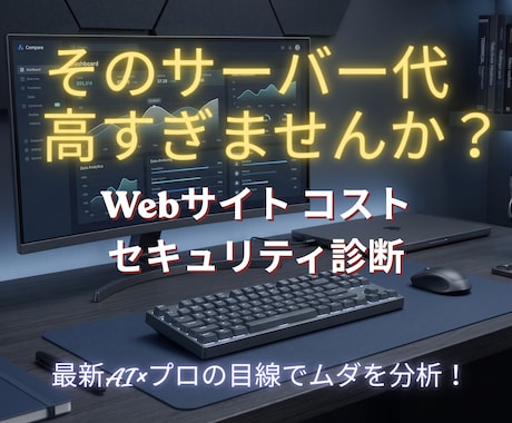 サイト維持のコスト・セキュリティ診断します サイトやブログの維持費を安くしたい・セキュリティが不安な方へ イメージ1