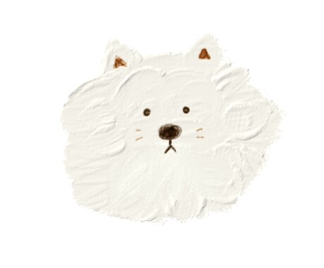 オイルパステル風　優しい雰囲気で愛犬の絵を描きます ふんわりほっとする。オイルパステル風のやさしいペットイラスト イメージ2