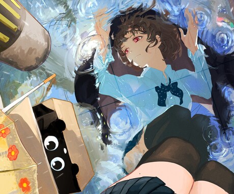 アイコンや背景込イラスト制作します アイコンから商法動画(ED画面)やアイコンにお気軽にどうぞ！ イメージ2