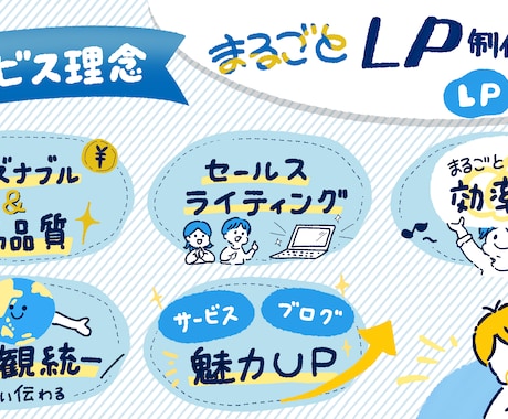 まるごとLP制作！LPライティング＋図解制作します LPライティングも画像制作も丸投げできるサービスをご用意！ イメージ2
