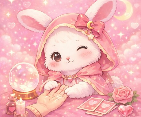ゆるうさぎちゃんのゆるっと金運手相占います ゆるうさぎちゃんによるエンタメ感覚の金運ゆる占いです。 イメージ1