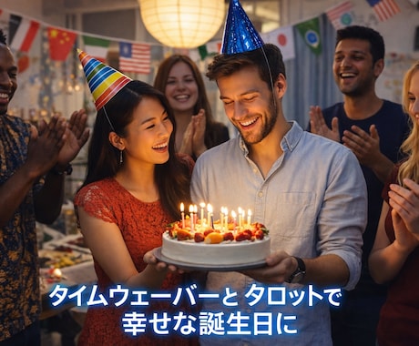 タイムウェーバー&タロットでお誕生日を幸福にします お誕生月当月と前月の方へ。素敵な1年をスタートさせませんか？ イメージ1