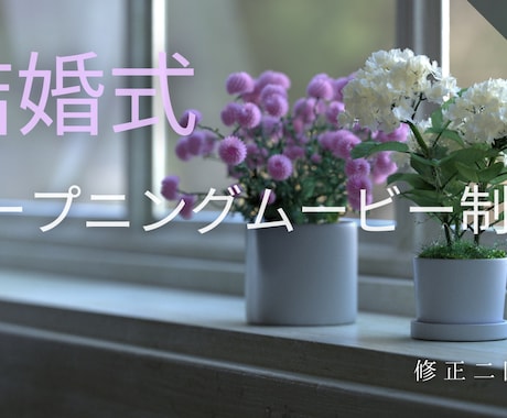 結婚式オープニングムービーを制作します 修正2回無料・14日以内に納品（特急対応オプションあり） イメージ1