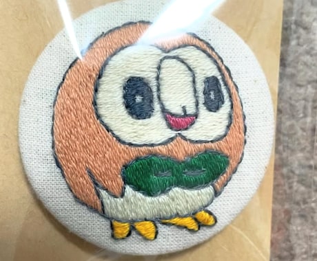 推し活のキャラクターなどの刺繍をいたします 刺繍糸一本取りで丁寧に刺繍いたします。 イメージ2