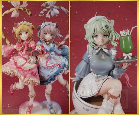 破れ傘の少女　当方作製1点物　完成済みガレージキット　ComacCow ガレージキットの制作代行致します デコマスの彩色も担当しているプロ