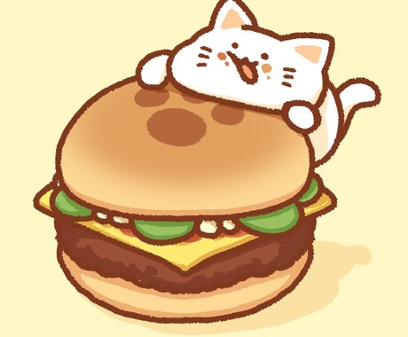 可愛い動物と食べ物のアイコンを描きます 早く安く可愛い動物と食べ物のアイコンの制作 イメージ1