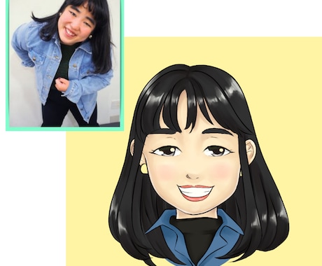 120％美人化した可愛い似顔絵描きます アイコンやプロフィール画像に！詐欺似顔絵はじめませんか？ イメージ1