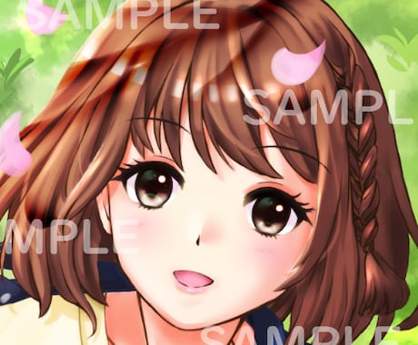 SNS用アイコン/イラストお描きします 希望イメージに合わせたイラストを提供します！ イメージ1