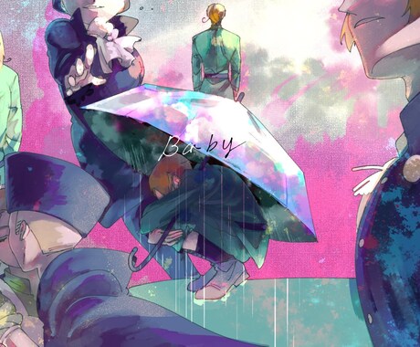 曲を最大限に引き立たせる！MVの一枚絵を描きます 魅力的なサムネイルで憧れの一本釣り！ イメージ2