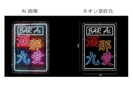 ネオン文字の費用、ざっくり教えます イメージ1