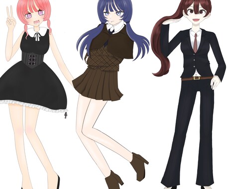 TRPGの立ち絵やデフォルメイラストお描きします 色んな絵柄で描くことが出来ます！ イメージ1