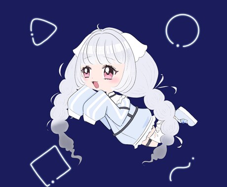 VTuberさん必見！ 可愛いSDイラスト描きます SNS用アイコンやグッズ利用等幅広く対応しております！ イメージ2
