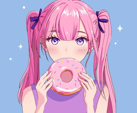 3名さま限定！可愛い女性イラスト描きます アニメ塗りで、可愛い女性イラストを描きます。 イメージ2