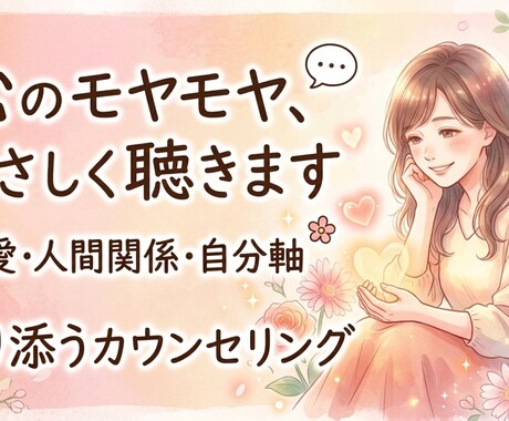 500名以上の実績。話すだけで、なぜか楽になります うまく言えなくても全然OK。プロが優しく心を軽くします。 イメージ1