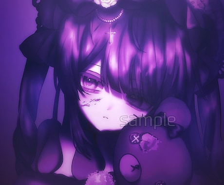 厚塗りでミステリアスなイラストお描きします 依頼実績(過去名義含め)10件以上、不思議な絵が特徴的です イメージ2