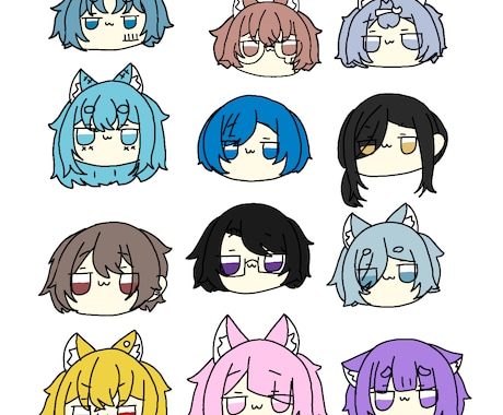 ミニキャライラストを描きます あなた好みなミニキャラを一緒に作りませんか？ イメージ1
