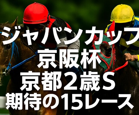 11月180%回収率❗️JCなど１５レースします 土日中央競馬特別戦から重賞レース予想❗️ イメージ1