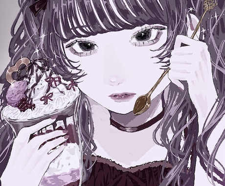 ご要望に合わせて今どき風の可愛い女の子描きます 商業利用込み！アイコン､動画用サムネイル､挿絵に♪ イメージ2