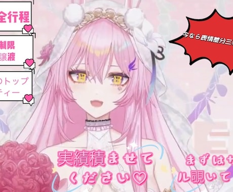 最高のVtuberデビューをサポートします コスパ最強！生きてる！納品はやい！著作権商用利用付き！ イメージ1