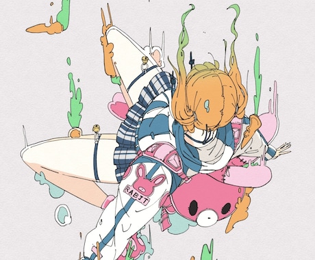 商用可能！ポップでオシャレなイラスト描きます オシャレで目を引くイラストをグッズやMV、CDジャケット等に イメージ2