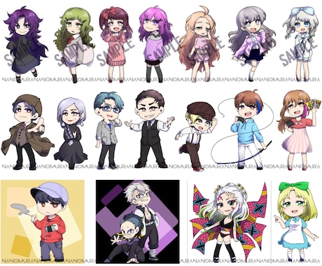 ちびキャラ描きます 【おまけ付】★SDキャラ全身立ち絵★ イメージ2