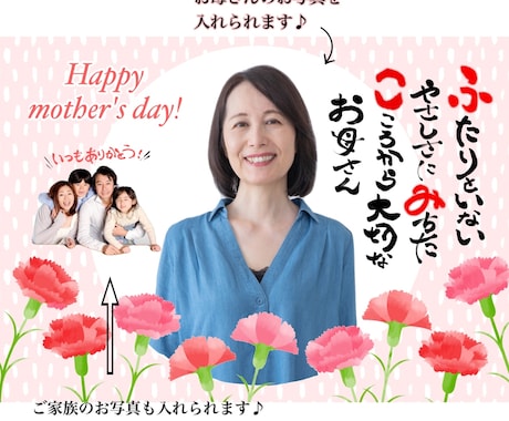 思い出のお写真に文字入れして名前の詩を書きます 思い出あるお写真に気持ちを込めて！お祝いのプレゼントにぜひ！ イメージ2