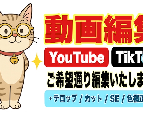 YouTube等SNSアップ用の動画編集を承ります 伝わる・伸びる動画へ。丁寧に編集します！ イメージ1
